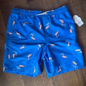 Wonder Nation Blue and Orange Kids Swim Trunks